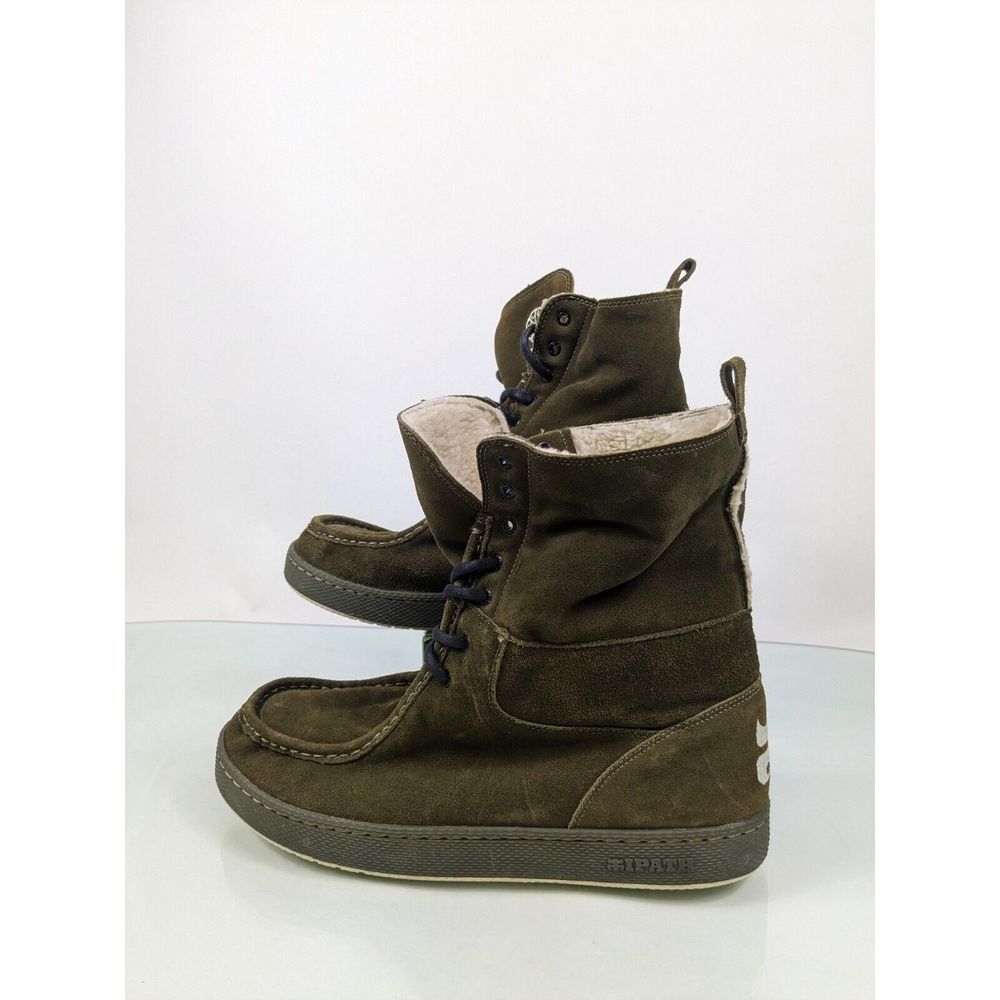 IPATH‎ Skateboard Skate Shoes Boots Green Shearling Size US 16 Rare